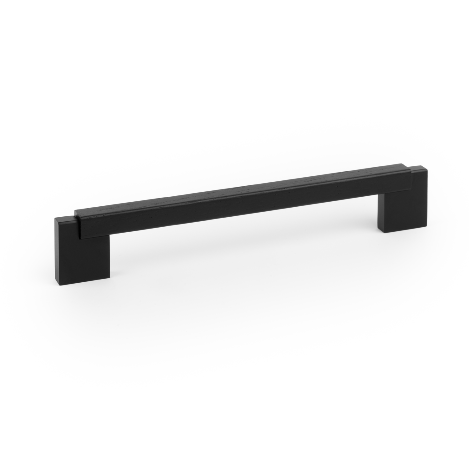 Greep DUO BA160 L194.6 hout / aluminium zwart / zwart hout